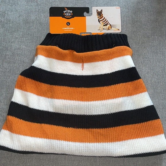 Hyde & Eek! Boutique! Halloween Striped Dog Sweater - Picture 5 of 7